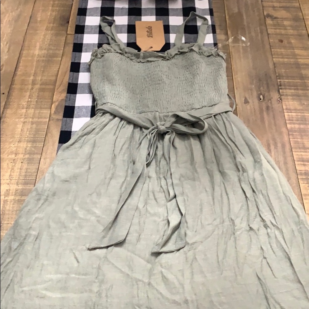 Olive Green Day dress